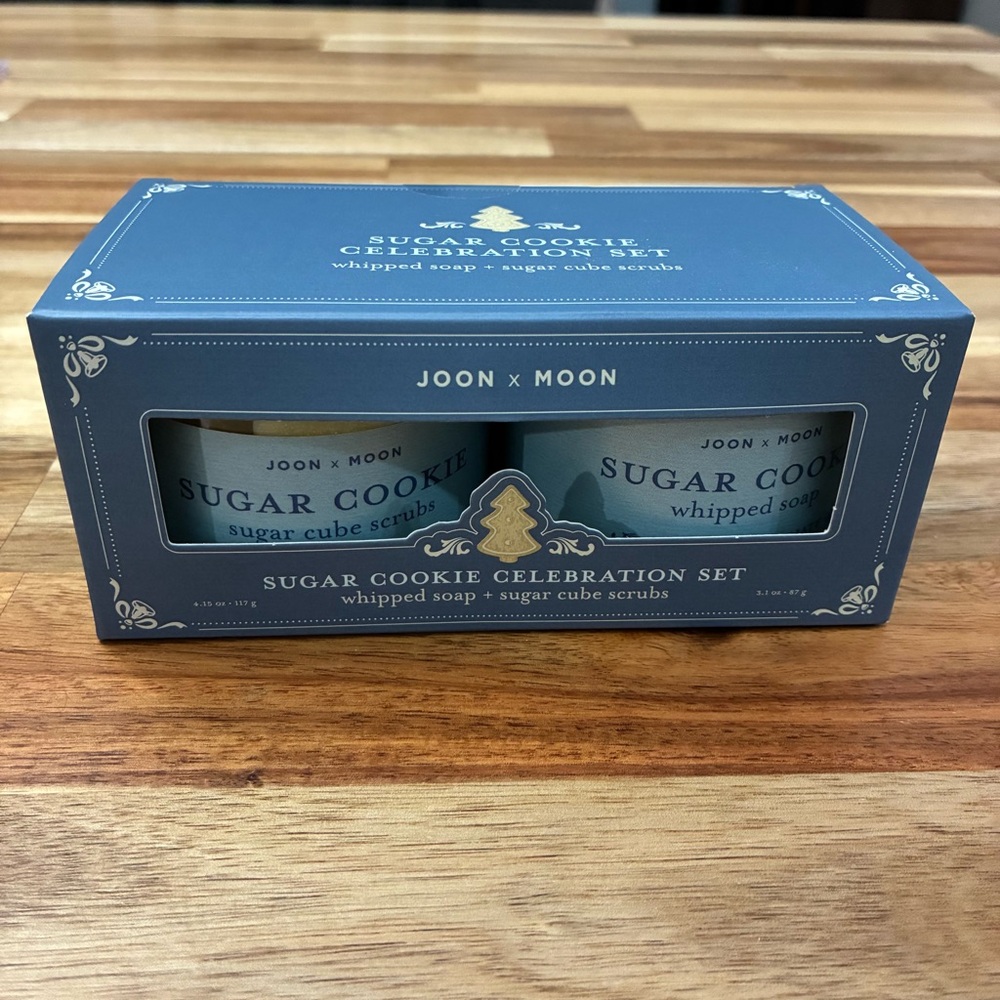 Joon X Moon Sugar Cookie Whipped Soap & Sugar Cube Scrubs Set New in Sealed Box